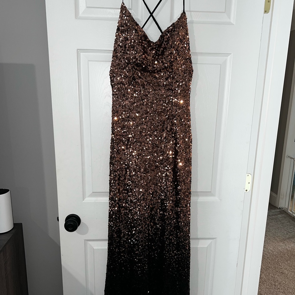 Windsor Sequin Floor-Length Gown